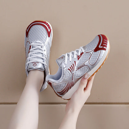 Damen Laufschuhe Atmungsaktives Netz Leicht Rutschfest