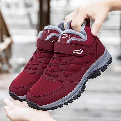Damen Winter Sneaker Wasserdicht Rutschfest Isolierend Schwarz - Norvielle
