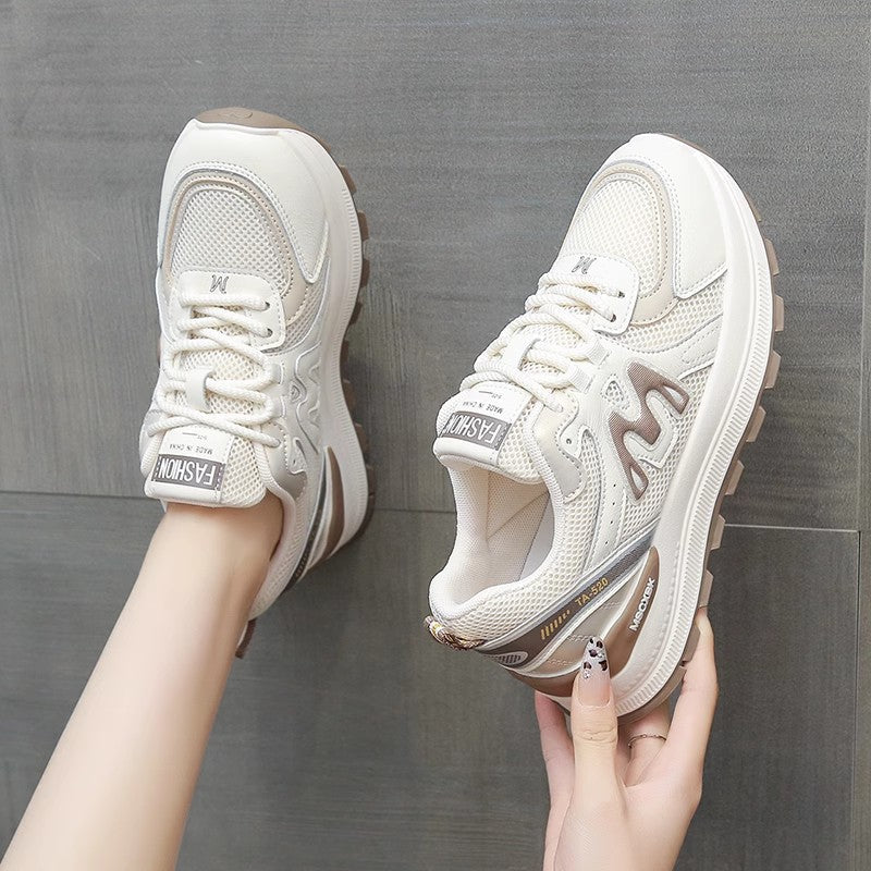 Damen Sneaker Atmungsaktives Mesh Dämpfende Laufsohle