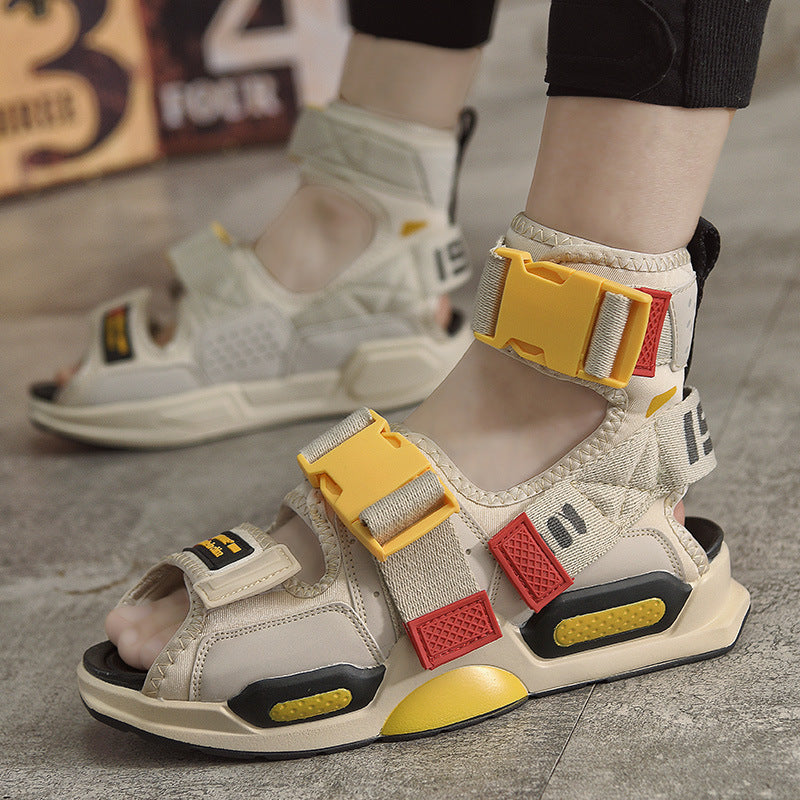 Damen Sportsandalen Atmungsaktives Mesh Verstellbar Komfort Schwarz - Norvielle
