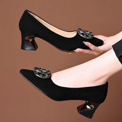 Damen High Heels Elegante Glitzer Pumps