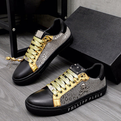 Damen Sneaker Rutschfest Glanzdetail Schwarz - Norvielle