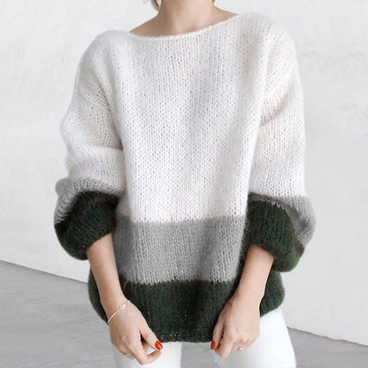Damen Strickpullover Weich Modisch