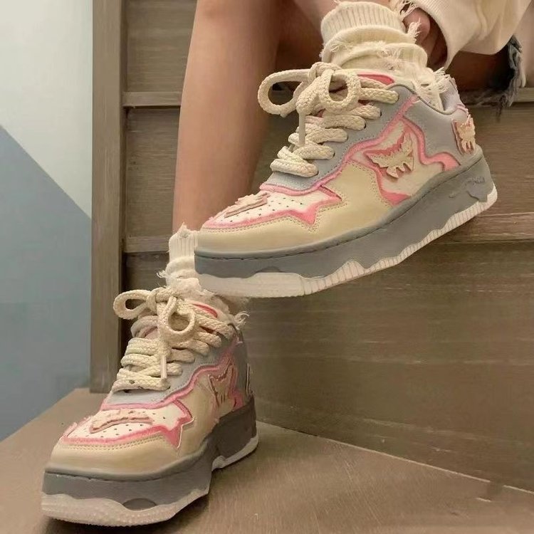 Damen Sneaker Tiermotiv Weichbezug Komfortsohle
