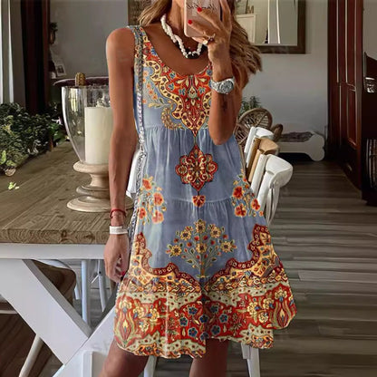 Damen Sommerkleid Verstellbare Träger Leicht