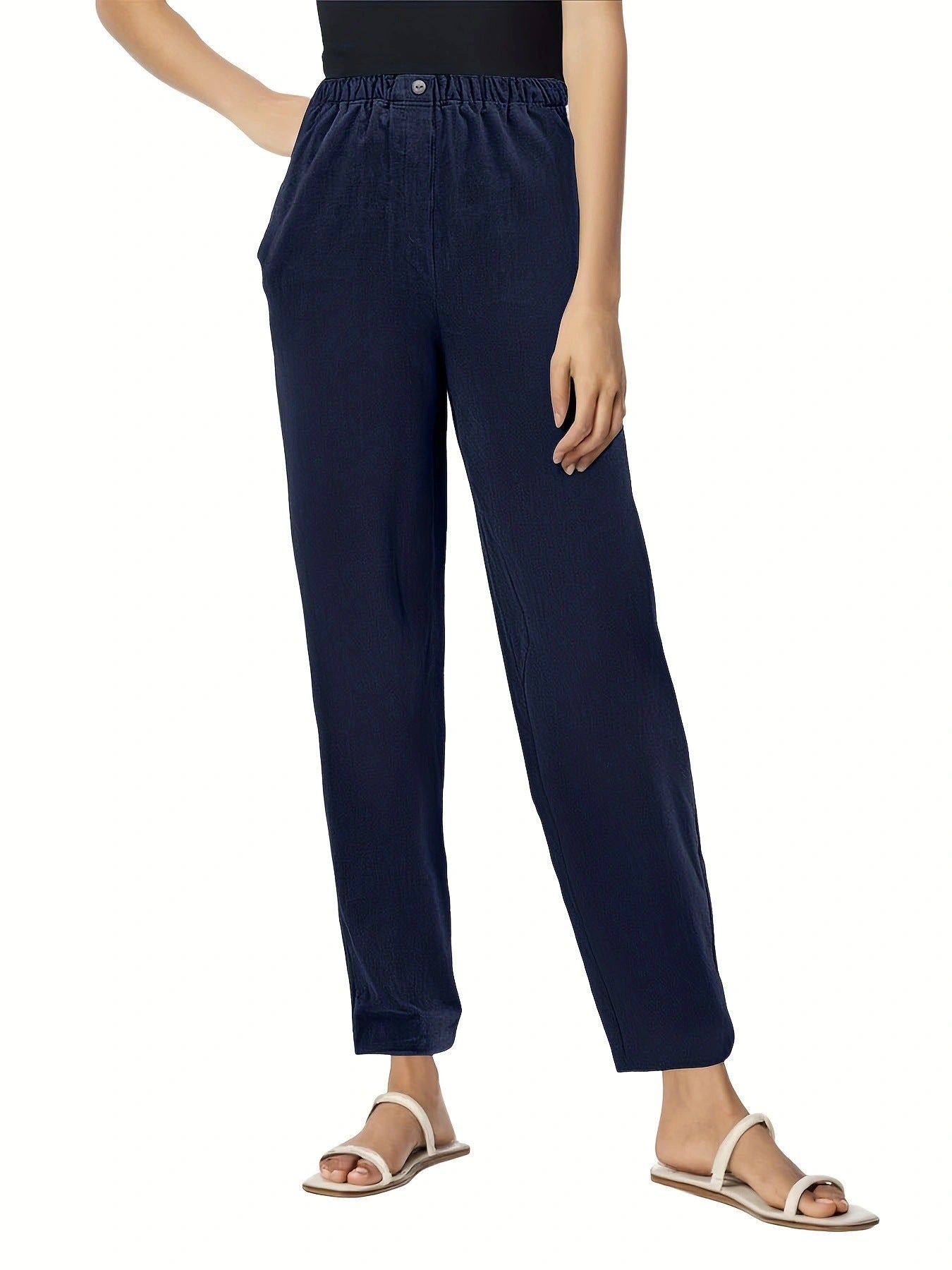 Damen Sommerhose Leicht Bequem Elegant