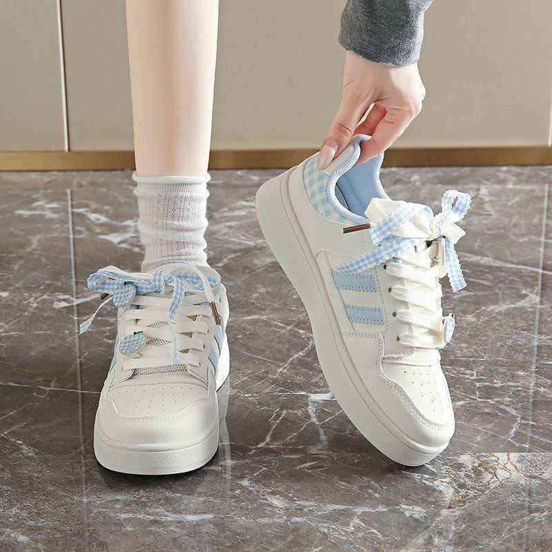Damen Sneaker Kariert Atmungsaktives Mesh Komfortschuhe
