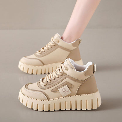 Damen High- Sneaker Elegantes Leder