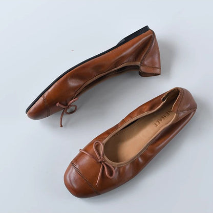 Damen Ballerinas Elegant Schleifen-Design Bequem