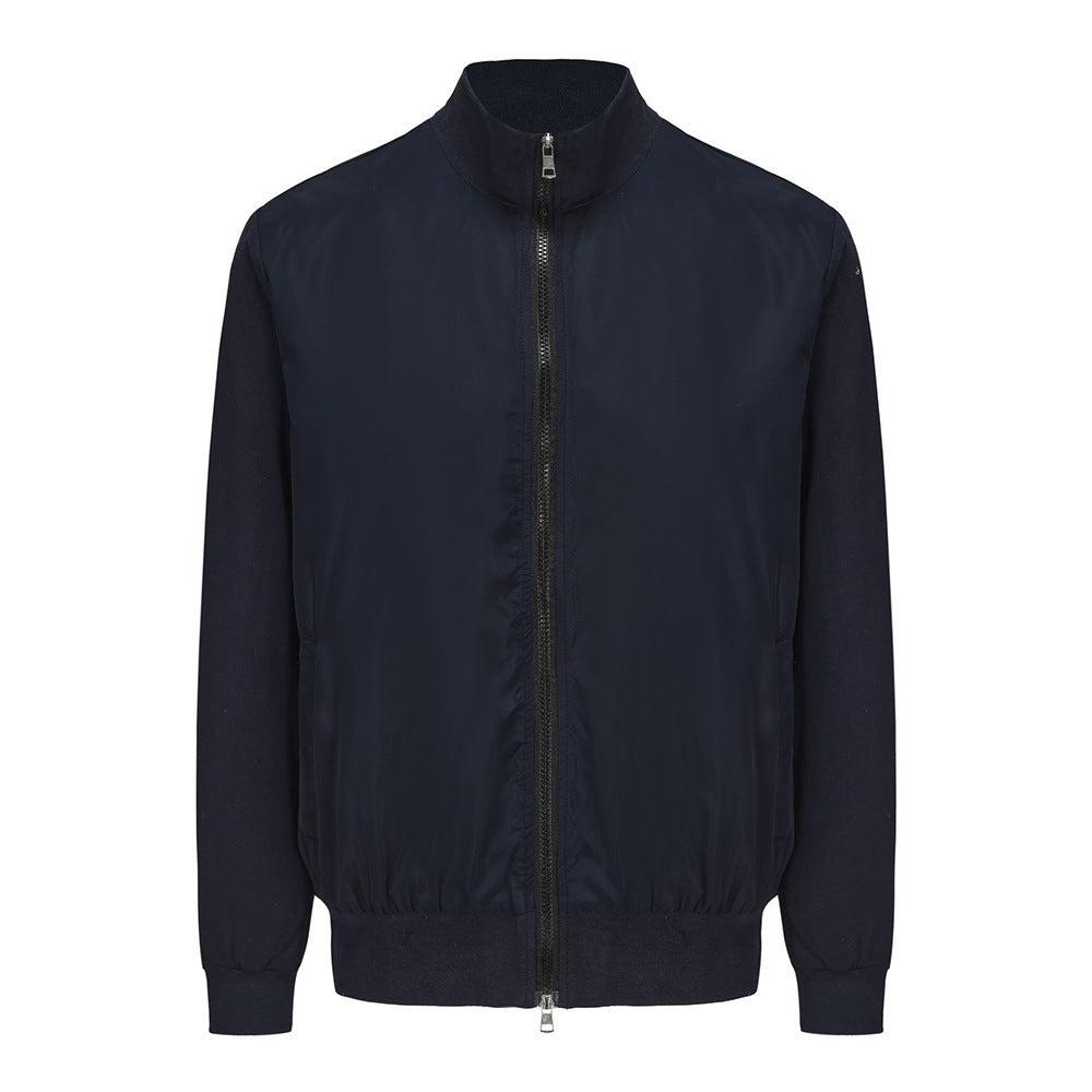 Herren Slim Fit Sommerjacke Lässig Reißverschluss Taschen