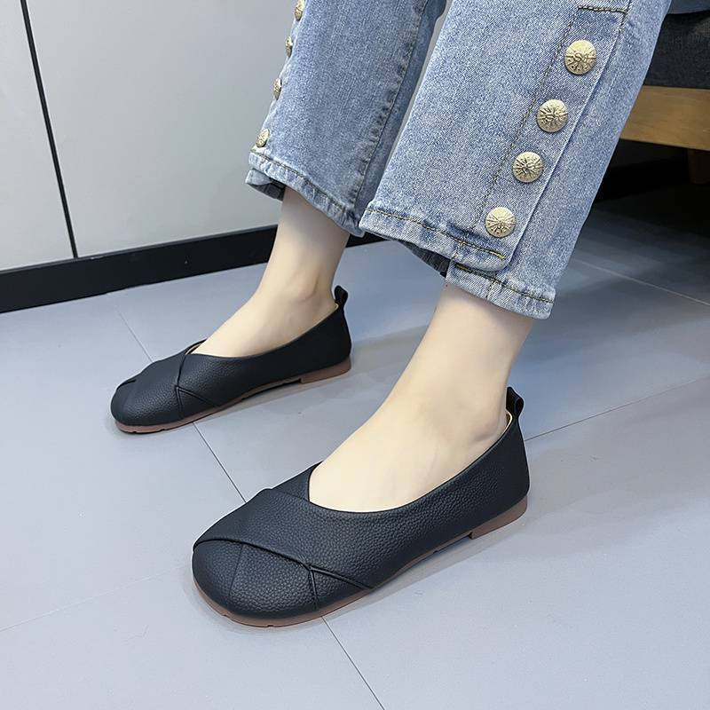 Damen Ballerinas Bequem Kreuz Design Schuhe