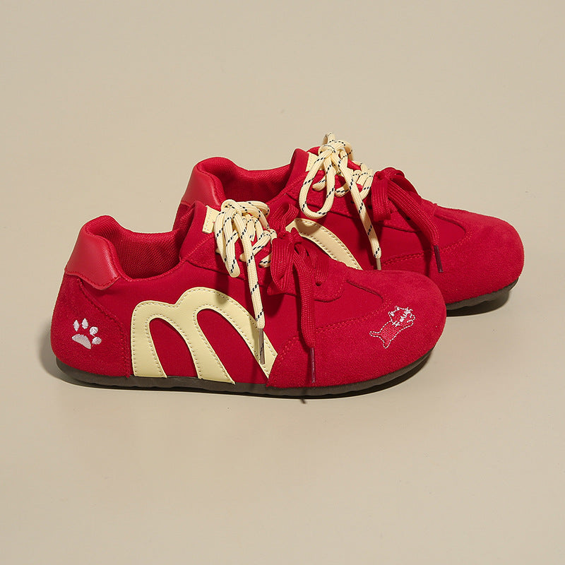 Damen Sneaker Bequem Tiermuster Weich
