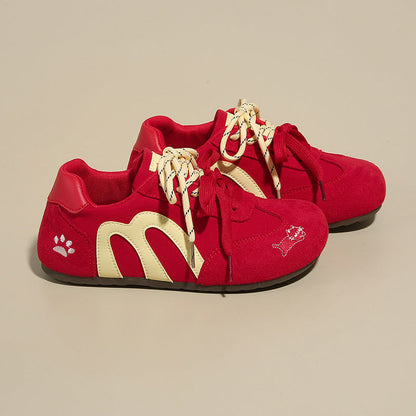 Damen Sneaker Bequem Tiermuster Weich