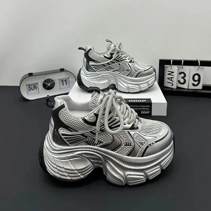 Damen Sneaker Chunky Atmungsaktives Netzwerk Leicht