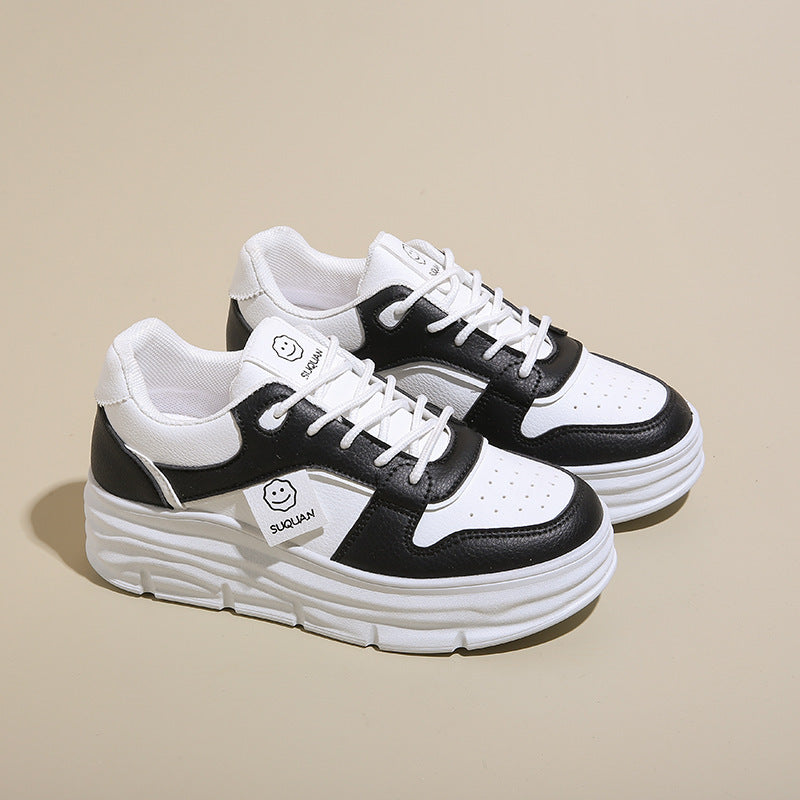 Damen Plattformsneaker Hoch Mit Polsterung