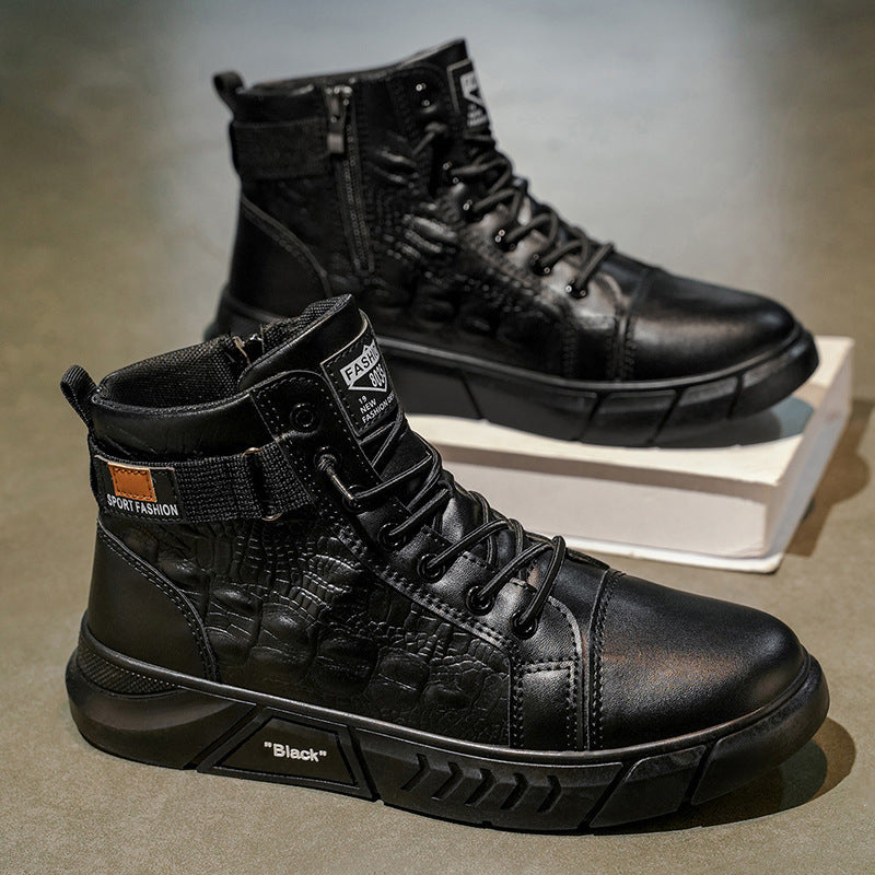 Herren Winterstiefel Rutschfest Isolierend Schwarz - Norvielle