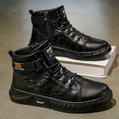 Herren Winterstiefel Rutschfest Isolierend Schwarz - Norvielle