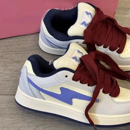 Damen Sneaker Atmungsaktives Mesh Elastische Schnürsenkel