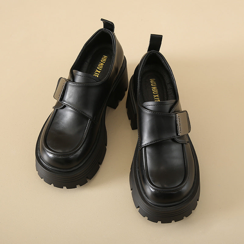 Damen Stiefeletten Robust Riemenverschluss