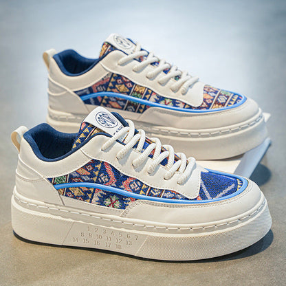 Damen Sneaker Asiatisch Muster Farbenfroh