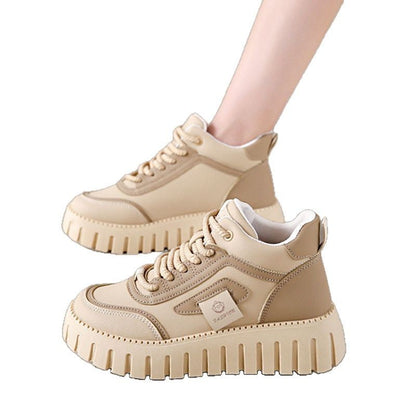 Damen High- Sneaker Elegantes Leder
