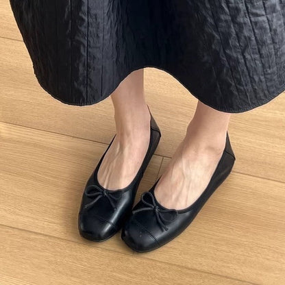 Damen Ballerinas Elegant Schleifen-Design Bequem - Norvielle