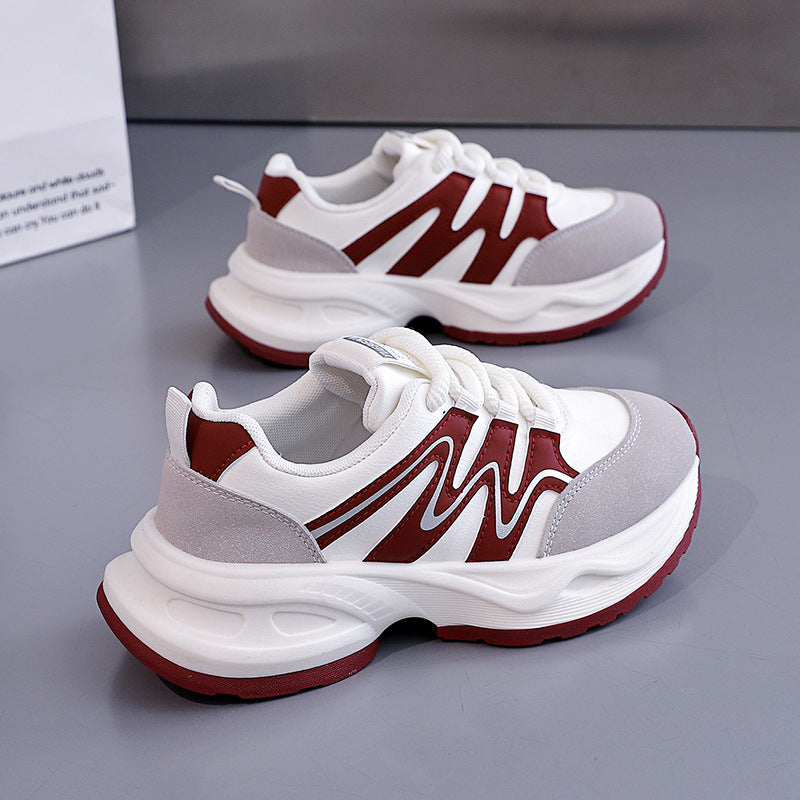 Damen Sneaker Chunky Atmungsaktives Mesh Weite Sohle