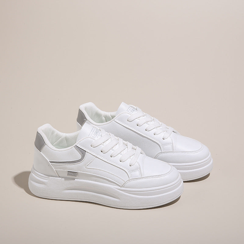 Damen Plateausneaker Hoch Weiche Sohle
