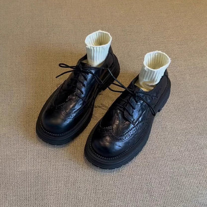 Damen Schnürschuhe Bequem Komfortabel Schwarz - Norvielle