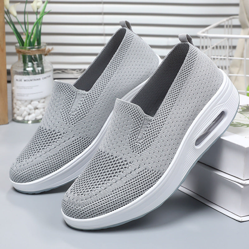 Damen Sneaker Bequem Weich Slip On