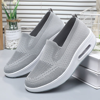 Damen Sneaker Bequem Weich Slip On