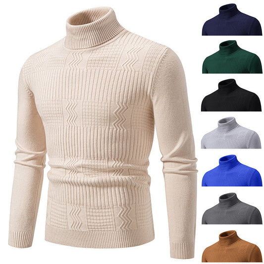 Herren Rollkragenpullover Modernes Strickdesign Elegantes Design - Norvielle