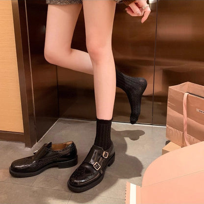 Damen Doppelschnürer Schuhe Elegant Verzierungen