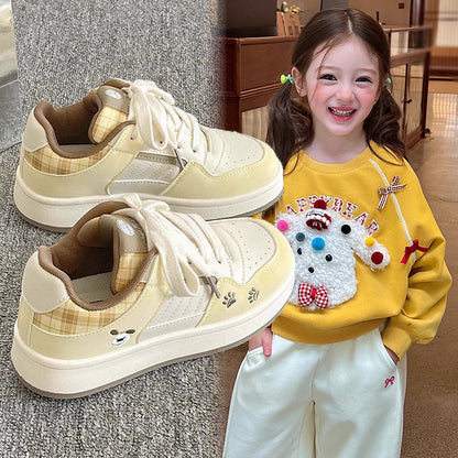 Damen Sneaker Kariert Bequem Sportlich