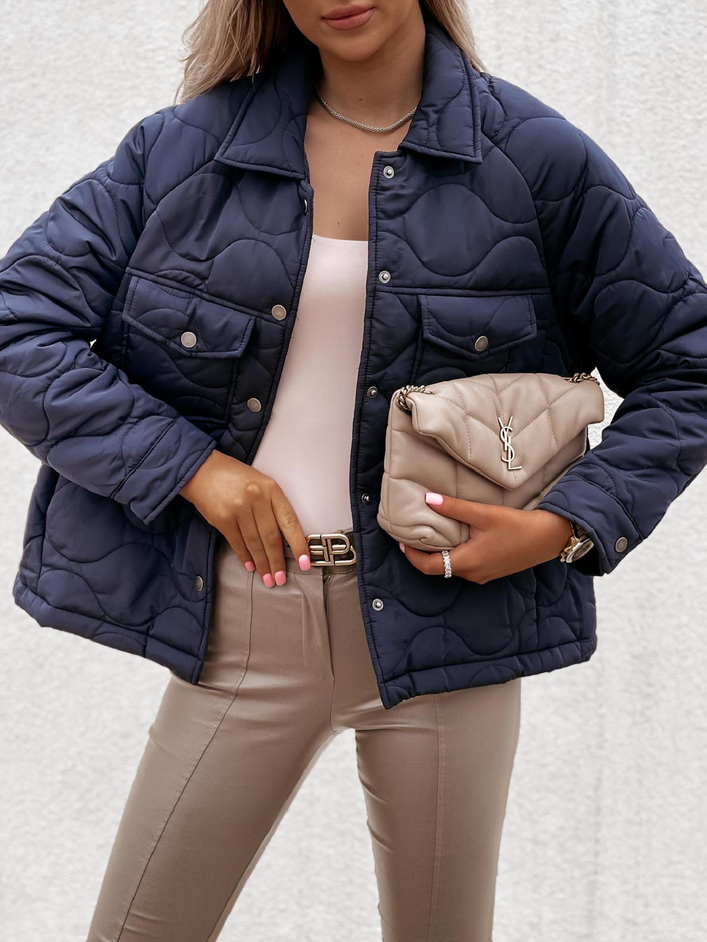 Damen Steppweste Modern Slim Fit Freizeitjacke