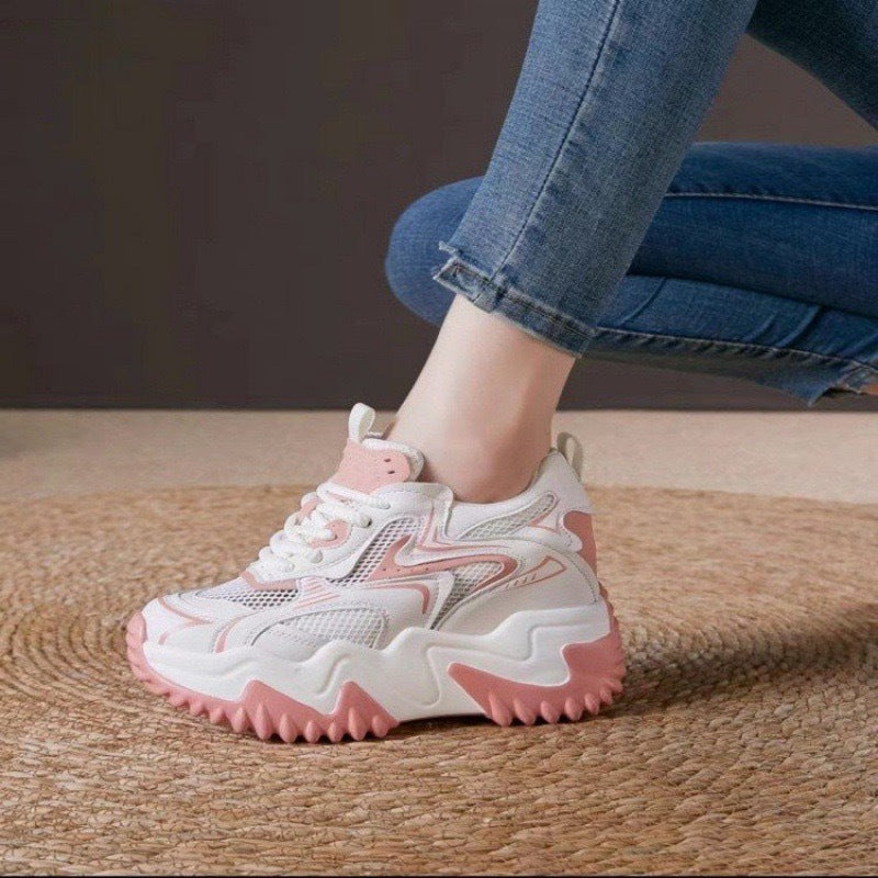 Damen Sneaker Chunky atmungsaktives Mesh