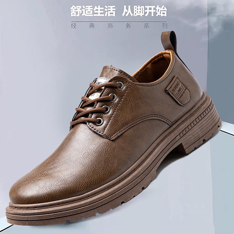 Damen Lederschuhe Elegantes Design Rutschfest Schwarz - Norvielle