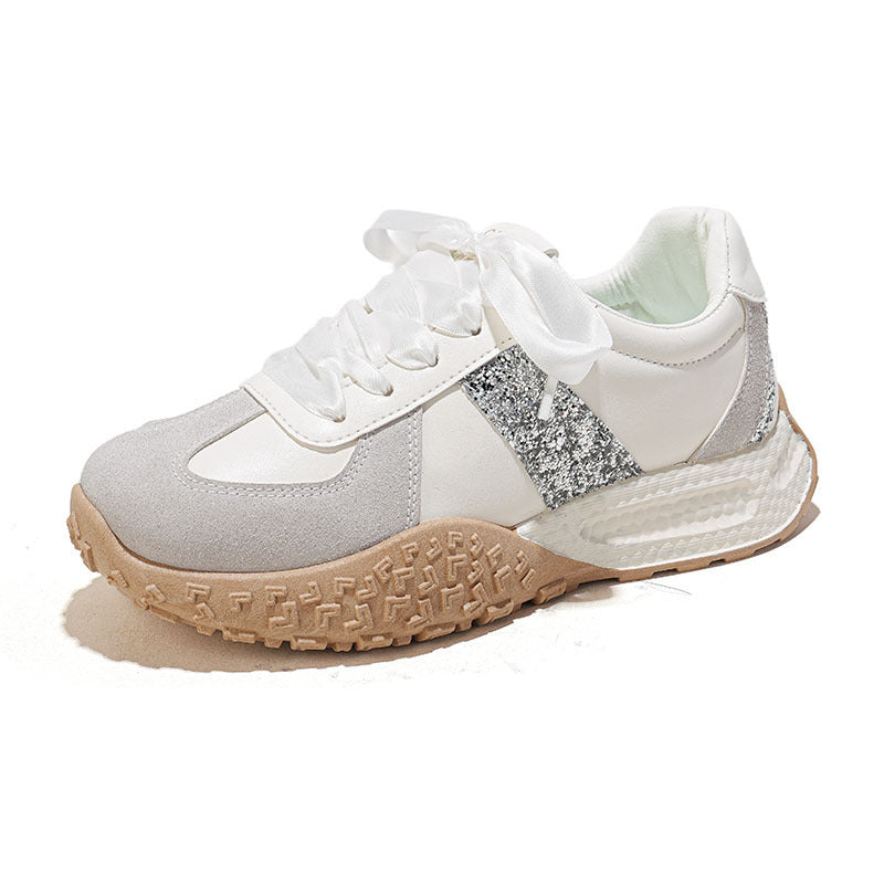 Damen Sneaker Glitzer Flexibel