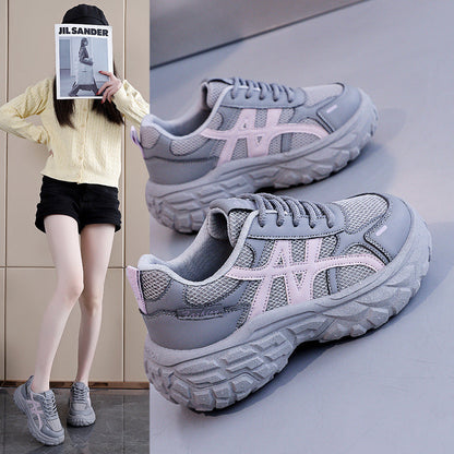 Damen Chunky Sneaker Atmungsaktives Material Stoßdämpfung - Norvielle