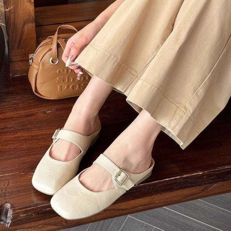 Damen Mary Jane Schuhe Bequem Verstellbarer Riemen