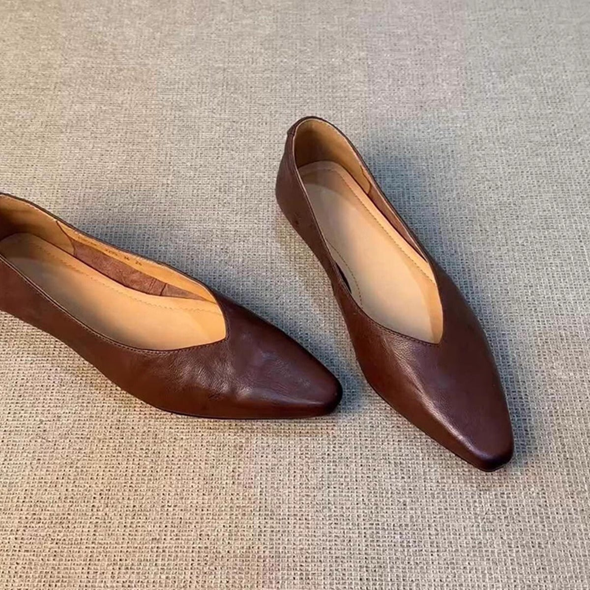 Damen Spitze Slipper Eleganter V-Ausschnitt
