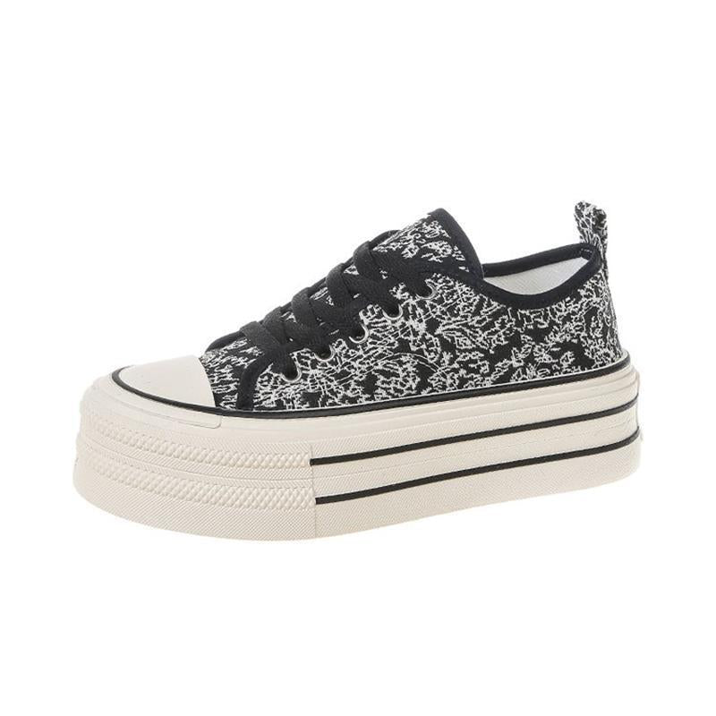 Damen Plateausneaker Hochzeitsschuhe Gummisohle Stabil