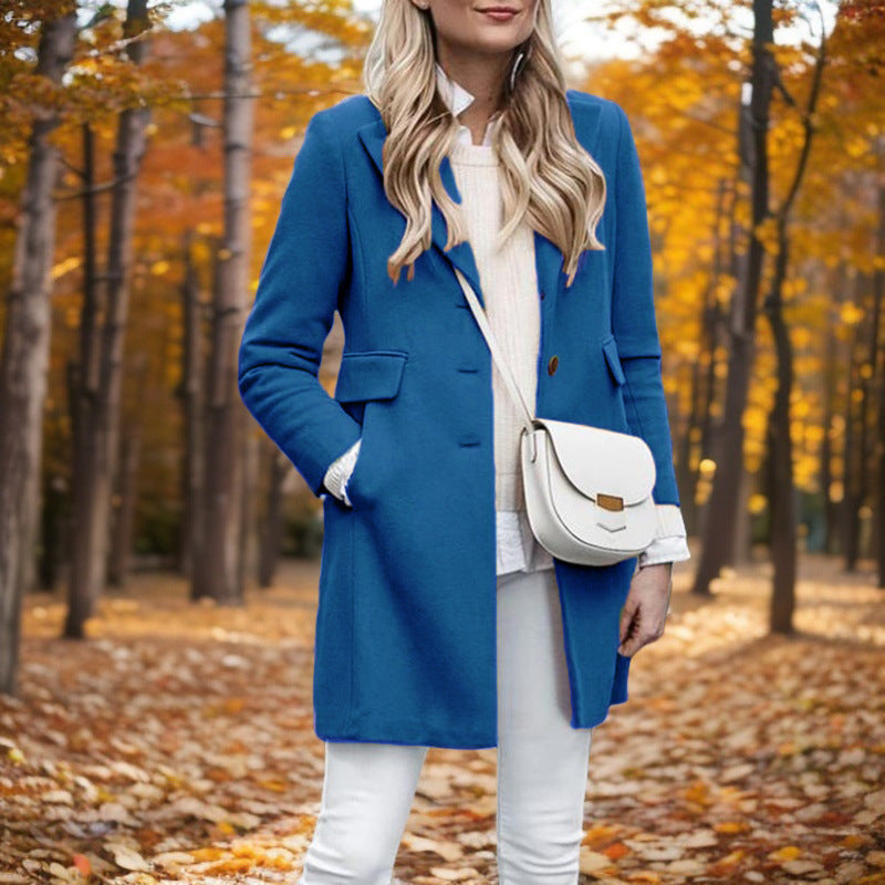 Damen Wollmantel Berliner Stil Elegantes Design