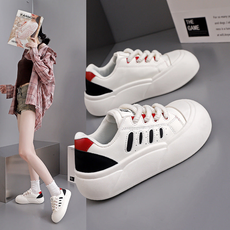 Damen Sneaker Sportlich Atmungsaktiv Dicke Sohle - Norvielle