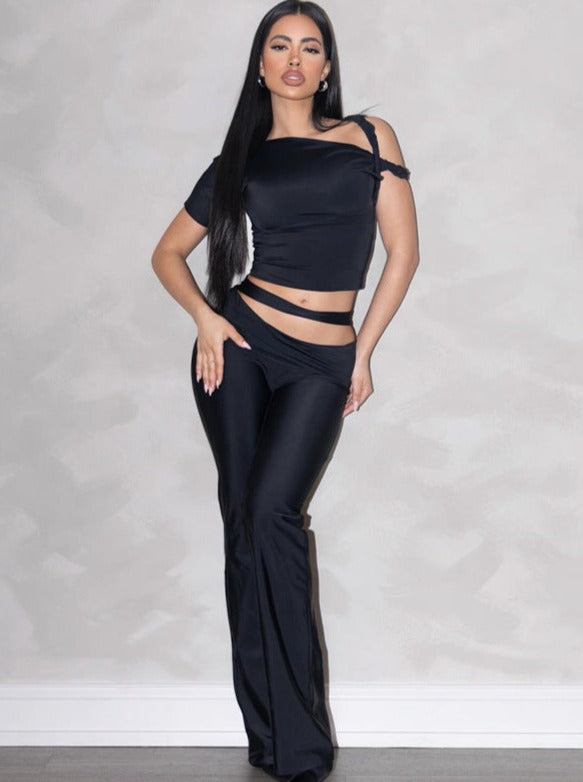 Damen Zweiteilig Asymmetrisch Modern - Norvielle