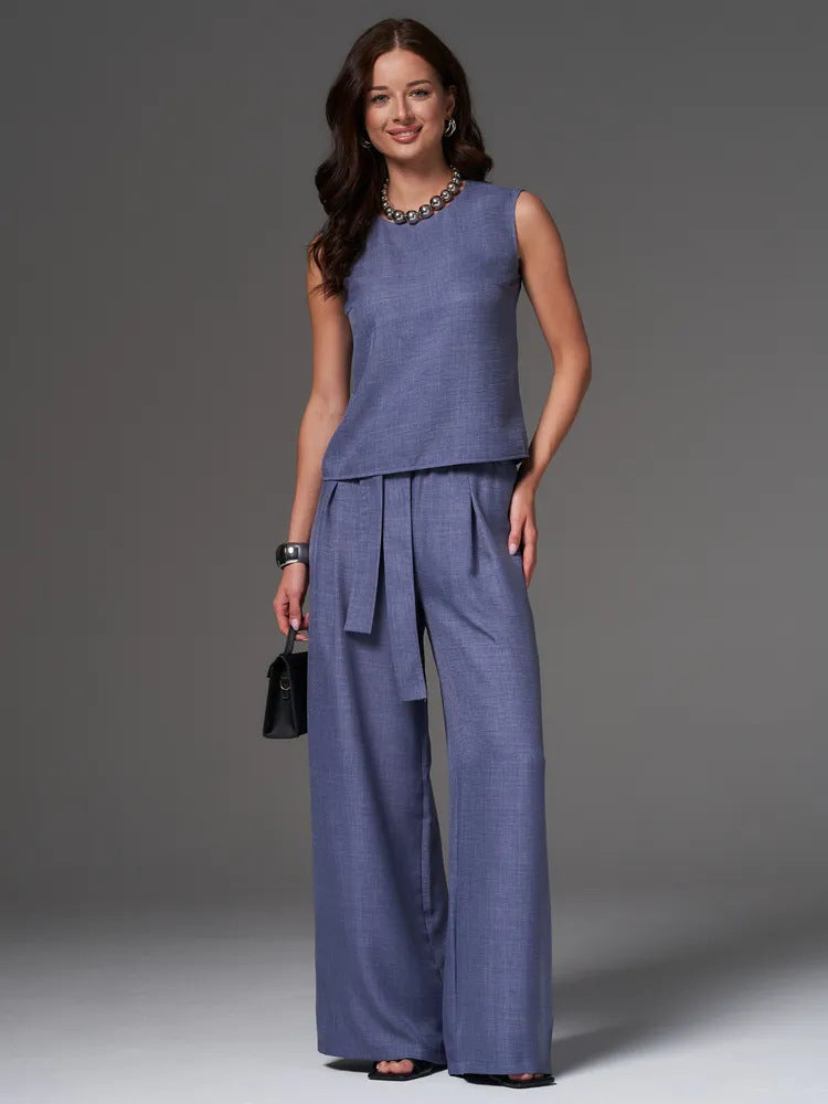 Damen Zweiteiler Elegantes Langkleid Set