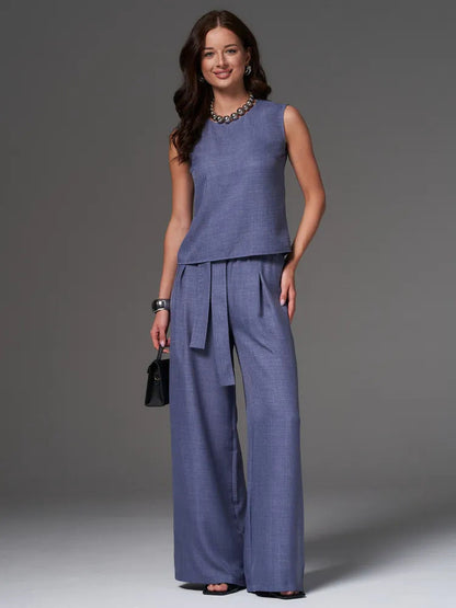 Damen Zweiteiler Elegantes Langkleid Set