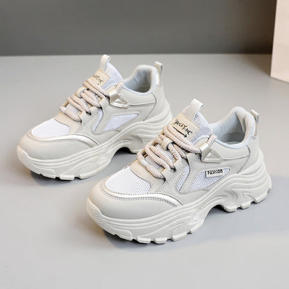 Damen Laufschuhe Chunky Atmungsaktives Mesh Sportlich