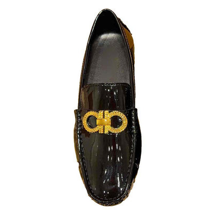 Damen Mokassin Schuhe Leder Elegant