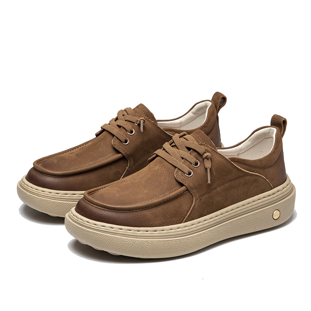 Damen Schnürschuhe Dicke Sohle Mode Schuhe